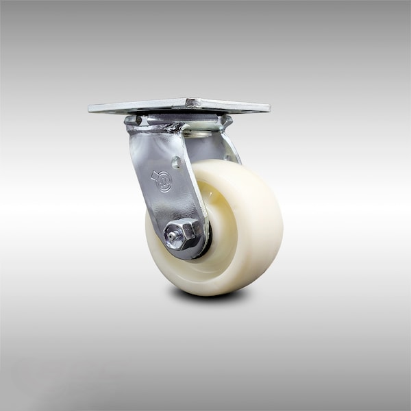 4 Inch Stainless Steel Nylon Wheel Swivel Caster with Ball Bearing SCC